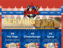 Tablet Screenshot of jestersfastfood.com